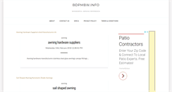 Desktop Screenshot of bdpmbw.info